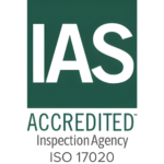 IAS ISO 17020 accredited inspection agency certification badge