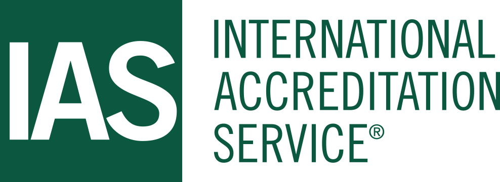 International Accreditation Service IAS logo representing accredited testing and inspection